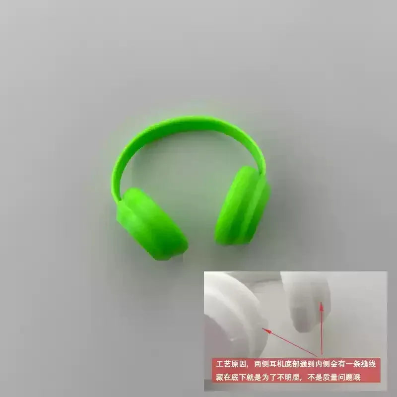 Labubu Accessories：17cm Labubu Fashion Earphone Accessories 10cm Cotton Doll Earphones Macaron Color Doll Earphones