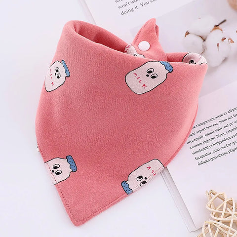 Baby Bibs Cotton Cute Animal Print Saliva Towel Bandana Bibs Newborn Teething Drooling Bib Unisex Feeding Apron For Boy Girl
