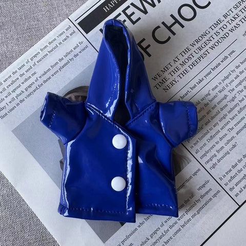 Dinosaur Raincoat Set Clothing for Labubu 10cm Mini Plush Doll Clothes Outfit Accessories Idol V1 V2 Gift