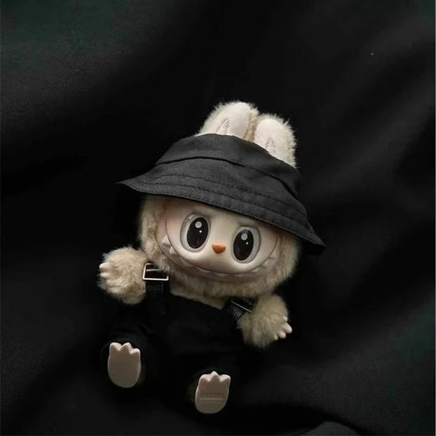 For Labubu 15-17 cm v1v2 Outfit Accessories Mini Hat Overalls Set Decoration Small Clothes Children's Toys Birthday Gift