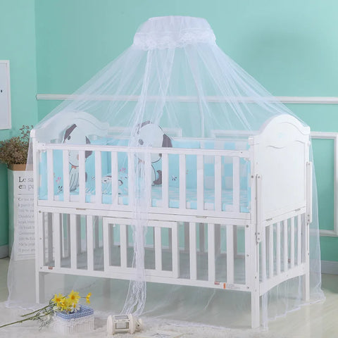 Summer Dome Mosquito Net Baby Bed Canopy Netting Stand Hanging Bed Net Support Crib Mosquito Curtain Fly Insect Protection Tent