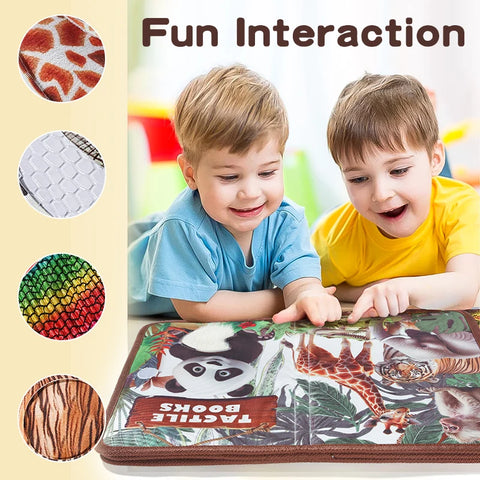 Cognitive and tactile training for children's touch books in early education