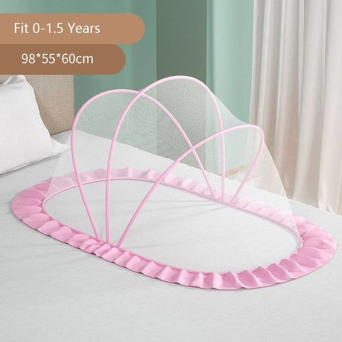 Summer Dome Mosquito Net Baby Bed Canopy Netting Stand Hanging Bed Net Support Crib Mosquito Curtain Fly Insect Protection Tent