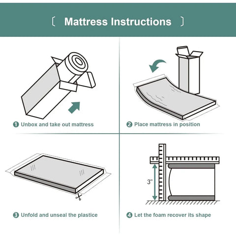 3" Mini Crib Mattress, 38"*24" High-Density Foam Mattress Only fits Mini Crib, Odorless&Steady, Giraffe