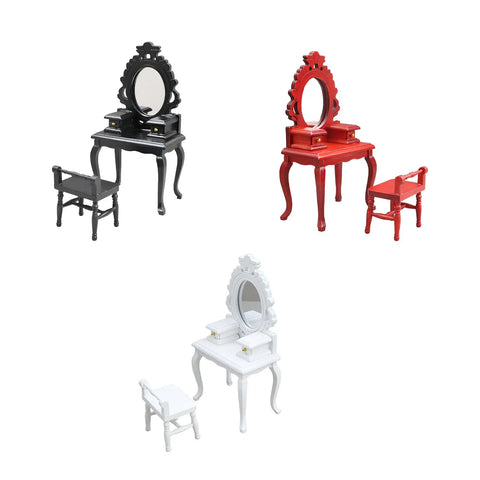 Simulation Mini Vanity Set Furniture Toy for Miniature Dollhouse Furniture