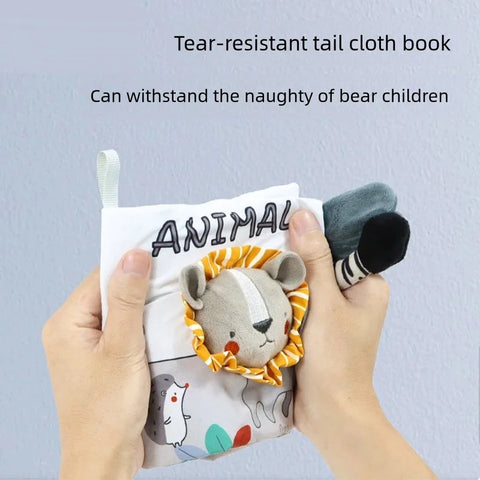 Soft Baby Books 3D Touch Feel High Contrast Cloth Book Early Learning Montessori Sensory Stroller Toys for Infant Toddler Gifts