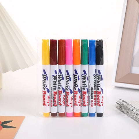 Montessori Magical Water Floating Student Painting Brush  Whiteboard Markers Pen Suspension Kids Educational Painting Pen Toys