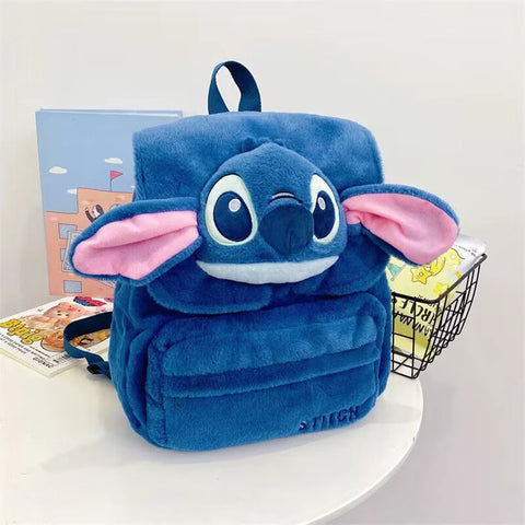 Genuine Disney Stitch Plush Toy Anime Lilo & Stitch Stuffed Toys Kawaii Cartoon Cute backpack Doll Bag Toys Kids Birthday Gift
