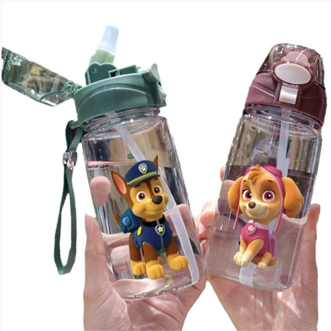 550ML Paw Patrol Summer Water Cup Cartoon Large Capacity Outdoor Sports Water Cup Drinking Leakproof Water Bott Children's Gift