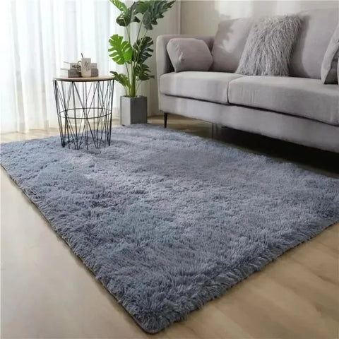 Gradient Silk Wool Bedside Rug Children's Room Living Room Bedroom Non-slip Machine Washable Not Easy to Lose Hair Carpet