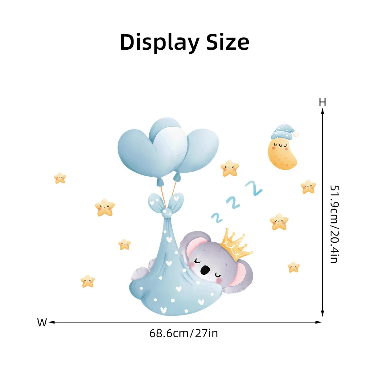 Cartoon Planet Rocket Height Measurement Wall Stickers for Kids Room Baby Boy Room Height Roller Grow Up Chart Wall Decals Mural