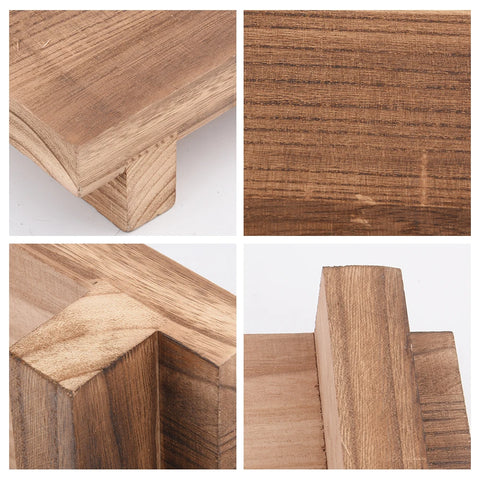 Vintage Wood Step Stool Mini Get Up Bedroom Bathroom Living Room For Adults Kids