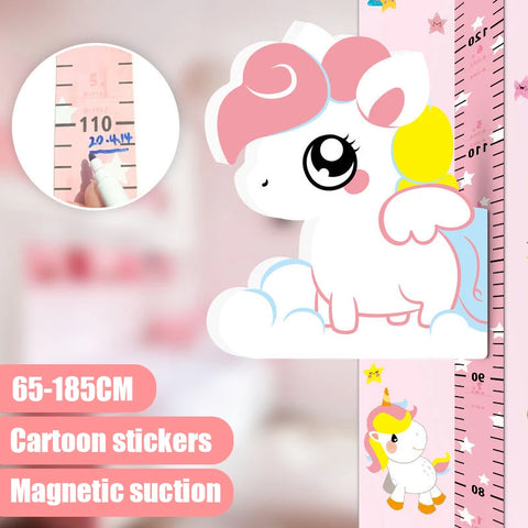 Removable 3d Three-dimensional Cartoon Height Stickers Self-adhesive Children's Magnetic Suction Baby Height Wall Stickers