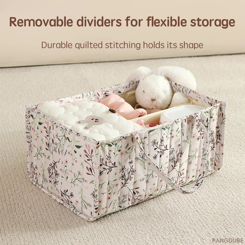 PANGDUBE Baby Diaper Organizer Bag Folding Portable Diaper Stackers & Caddies High Capacity Storage Bag for Baby Things