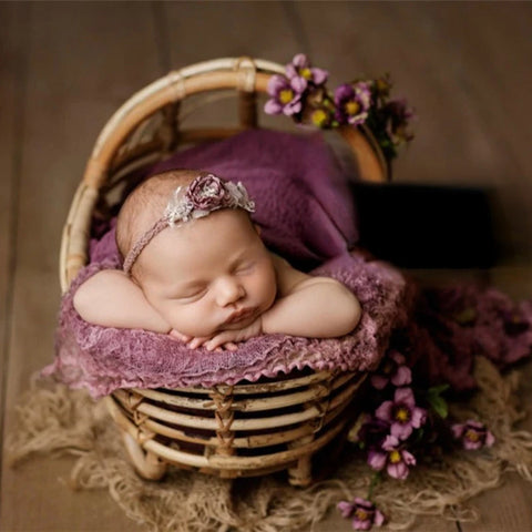 Newborn Photography Props Rattan Bed Chair Bassinet for Baby Newborn Studio Shooting Photo Props Fotografia Baby Accessories