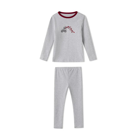 Mail's 2025 Family Pajamas Set Girls Boys Homewear Matching Clothes Cotton Fabric with Embroidery