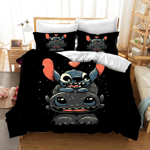 Duvet Cover Set Bedding Comforter Sets King Size  3D Children'S Bedding Set 3-Piece 1 Quilt Cover Stitch