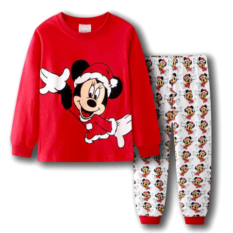 New Spring Autumn Children's Clothing Sets Mickey Cartoon Minnie girl boy Pajamas Kids Set Boys Sleepwear Baby Girls Pyjamas