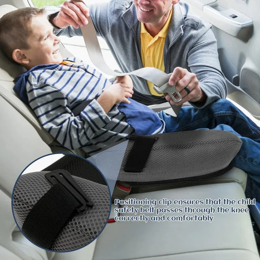 Portable Inflatable Booster Car Seat PVC Travel Inflatable Seat Cushion Comfortable Narrow Backless Booster Car Seat for Kids