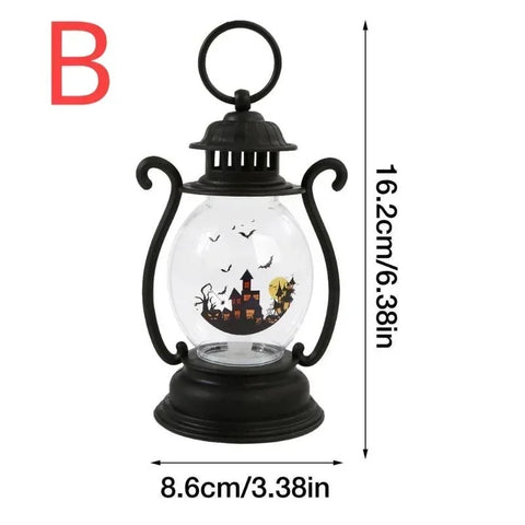 Lighted Christmas Snow Globe Lantern Battery Operated LED Night Light with Hook Christmas Tree Ornaments Gift Ideas