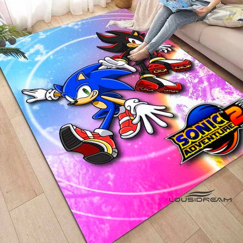 Anime Characters S-Sonic Carpet for Living Room Home Sofa Decoration,Children Game Large Decor Floor Mat Yoga Mat Large Carpet