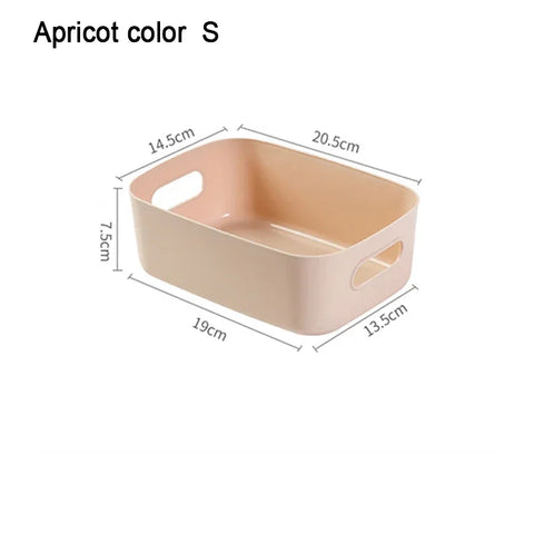 Desktop Storage Box Sundry Storage Student Snack Plastic Cosmetic Storage Box Household Kitchen Sorting Box Makeup Box