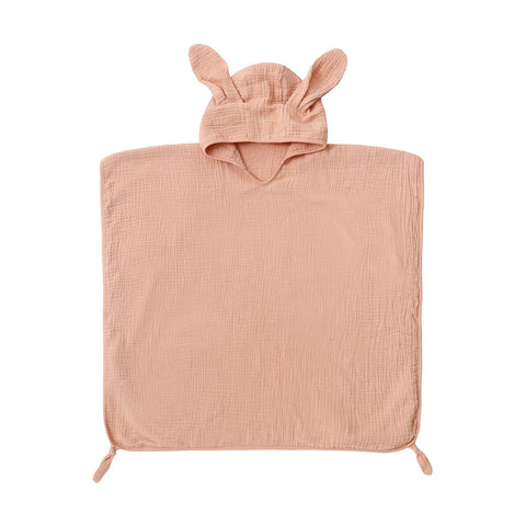 Muslin Baby Hooded Poncho Towel Children's Hooded Bath Towel Soft Kids Beach Bathing Stuff Infant Washcloth