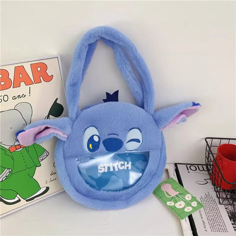 Genuine Disney Stitch Plush Toy Anime Lilo & Stitch Stuffed Toys Kawaii Cartoon Cute backpack Doll Bag Toys Kids Birthday Gift