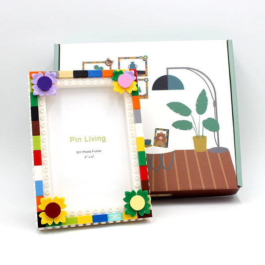 Flower Graden Photo Frame,Simple Color Block DIY picture Frame For Home Decoration,Brithday gift  setting table