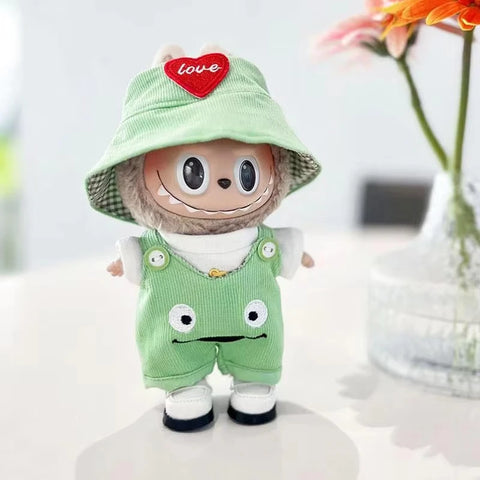 For 17cm 3.0 Ropa Labubu V1 V2 V3 outfit clothes Time to chill doll clothes for labubu II Doll cute clothes