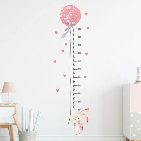 3PC Cartoon Animal Height Ruler Wall Stickers for Waterproof Removable PVC Kids Room Kindergarten Home Decoration