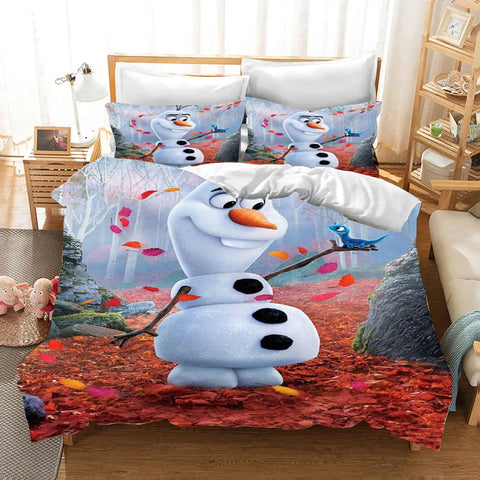 Frozen  3D Children'S Bedding Set Duvet Cover Set kingTwin Size Bedding Sets Universal, Suitable For Children And Adults