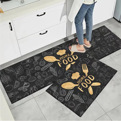 Kitchen Floor Mat Bedroom Living Room Long Bedside Area Rug Hallway Soft Washable Carpet Anti Slip Bathroom Entrance Doormat