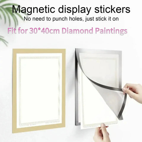 5PCS Magnetic Poster Display Frame A4/A5/A6 Self-adhesive Non-developmental Photo Art Wall Sticker Frame for Photos Certificate