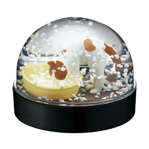 Kawaii Capsule Toys KITAN WaterDomeFactory Cute Cat Litter Snow Globe Tiger Calico Kitten Anime Miniature Decor Gashapon Figures