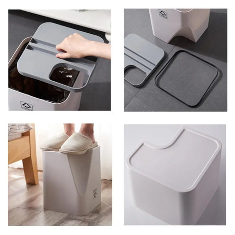 Creative Kitchen Bathroom Stacking Classified Trash Can Recycling Bin Household Dry And Wet Separation Waste Bin