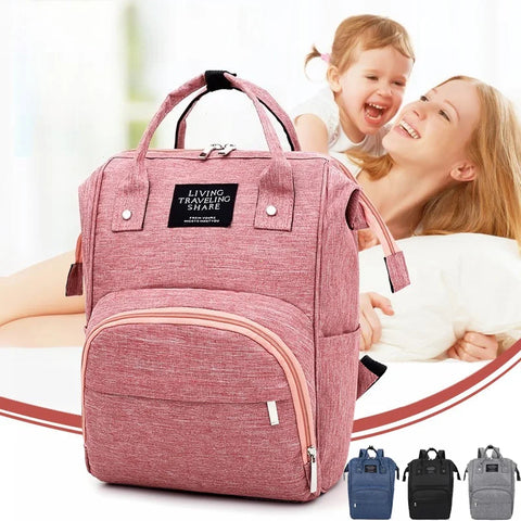 Nappy Backpack Diaper Bag Mummy Large Capacity Bags Mom Baby Multi-Function Waterproof Outdoor Travel Diaper Bags for Baby Care
