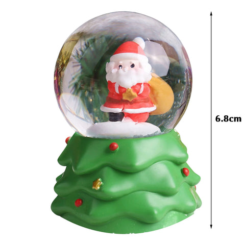 Christmas Crystal Ball Lighting Christmas Snow Globe Ornament Thanksgiving Christmas Gift Christmas Home Office Desk Decoration