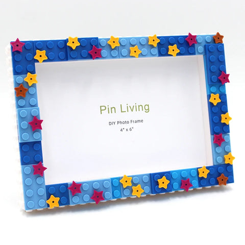 PinLiving Star Sky Photo Frame Set DIY Children's Building Block Photo Frame Handmade Creative Activity Gift