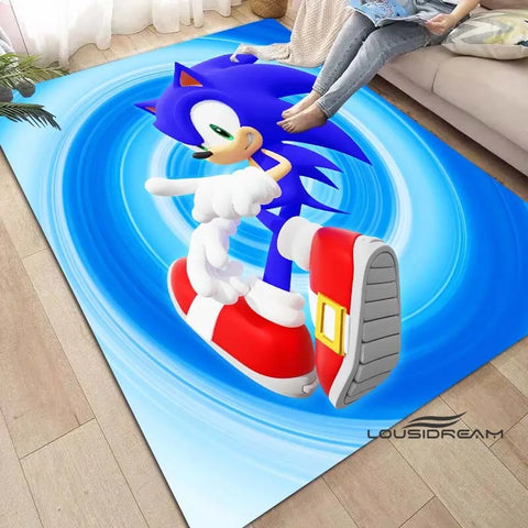 Anime Characters S-Sonic Carpet for Living Room Home Sofa Decoration,Children Game Large Decor Floor Mat Yoga Mat Large Carpet