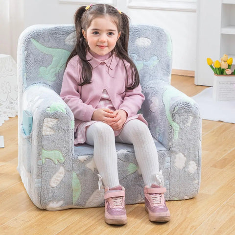 Kids Nugget Play Couch 3-in-1 Modular Toddler Couch Baby Couch Foam Armchair Children Convertible Sectional Sofa