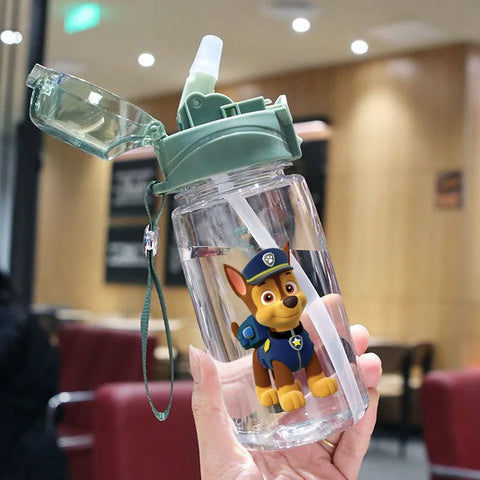 550ML Paw Patrol Summer Water Cup Cartoon Large Capacity Outdoor Sports Water Cup Drinking Leakproof Water Bott Children's Gift