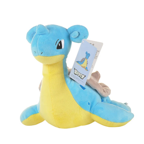 Kawaii Pokemon Lapras Stuffed Toys Cartoon Cute Water Sprit Plush Dolls Throw Pillow Birthday Gift  For Kids Friends Boys