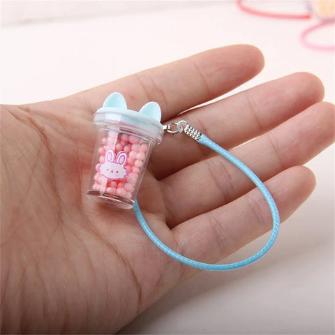 Mini Doll Kettle Pendant Transparent Water Cup for OB11 Dollhouse Scene Accessories BJD Dress Up Toys