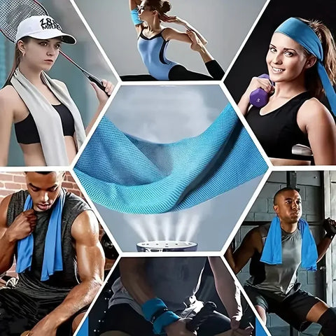 1PC New EVA Boxed Cold Sports Outdoor Cooling Fitness Towel Absorbent Instant Dry Cold Towel