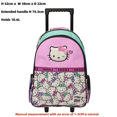 Hot Sales New Australia Smiggle Hello Kitty Cartoon Series Children School Bag Anime Backpack Student Gift