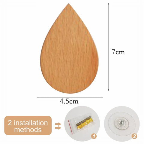 1pcs Animal Wooden Hooks Cute Room Decor Hook Wall Keychain Coat Hook Home Door Wood Hook Hanger Kitchen Accessories Gadget