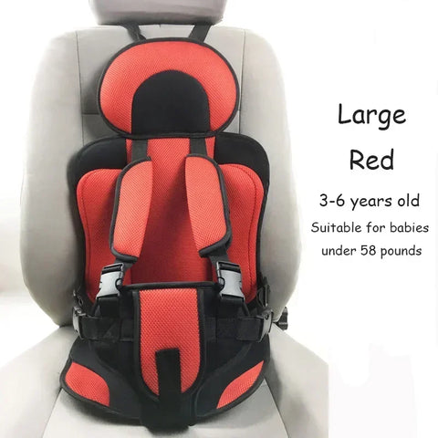 Adjustable Child Safety Seat Mat for Baby Car Seat – Soft and Breathable Chair Pad for Kids 6 Months to 12 Years Old