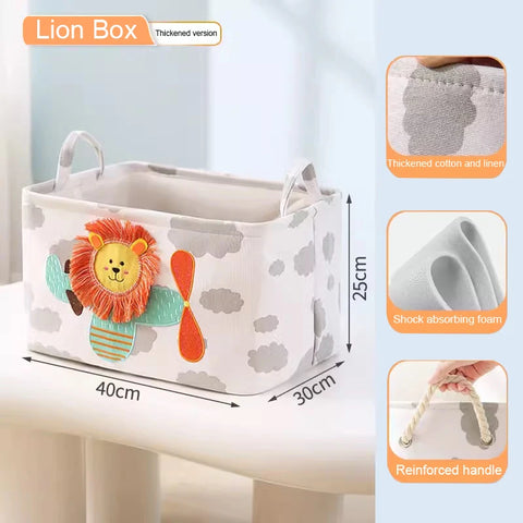 Folding Storage Basket Linen Storage Fabric Wardrobe Office Bedroom Closet Toys Laundry Basket With Handle Storage Organizer new