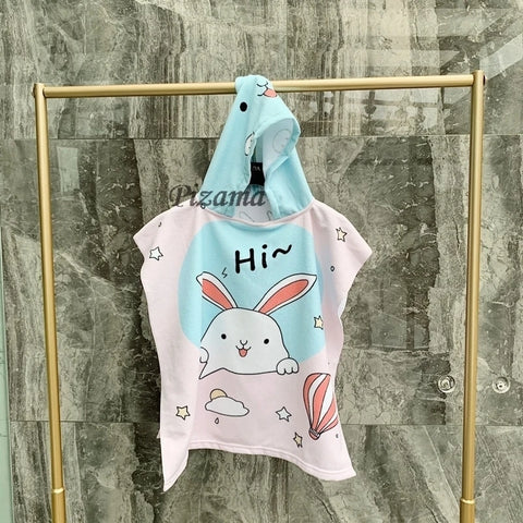 Baby Bath Towel Christmas Towel Baby Gifts For Newborn Muselina Bebe Beach Towels Blue Unicorn Hooded Sherpa For 0-12Years